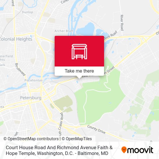 Court House Road And Richmond Avenue Faith & Hope Temple map