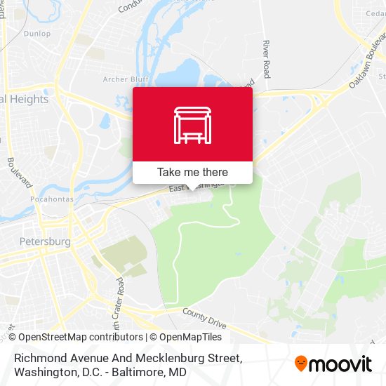 Richmond Avenue And Mecklenburg Street map