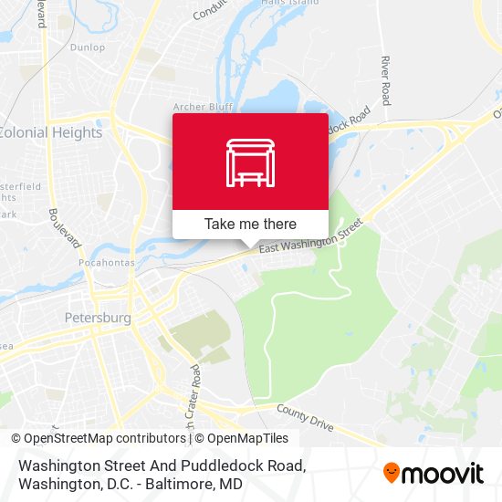 Washington Street And Puddledock Road map