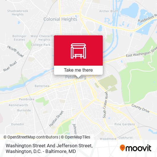 Washington Street And Jefferson Street map