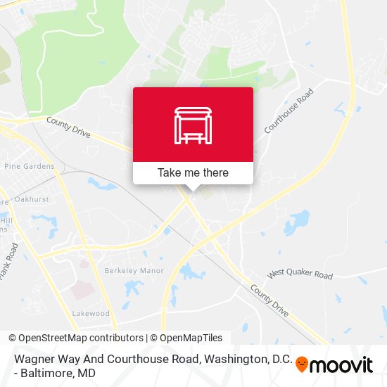 Wagner Way And Courthouse Road map
