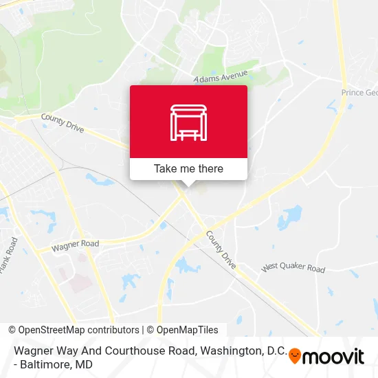 Wagner Way And Courthouse Road map