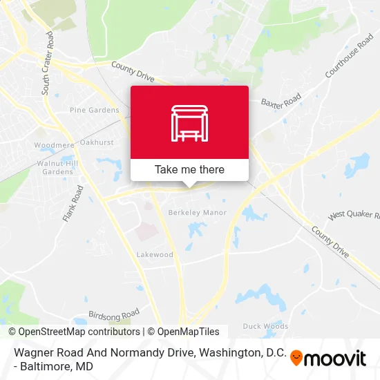 Wagner Road And Normandy Drive map