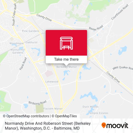 Normandy Drive And Roberson Street (Berkeley Manor) map