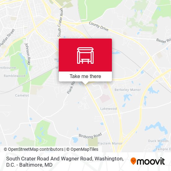 Mapa de South Crater Road And Wagner Road