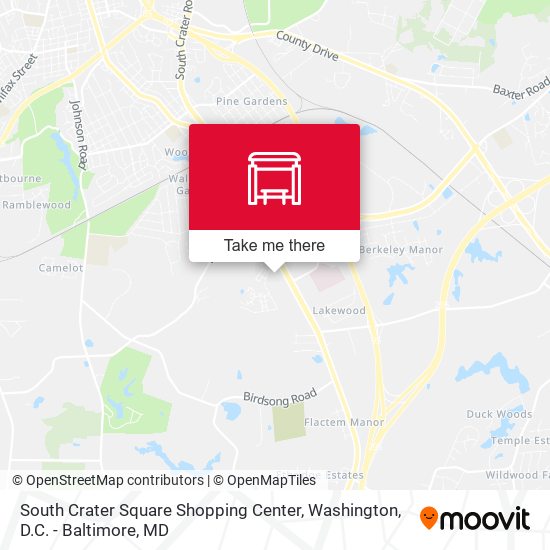 Mapa de South Crater Square Shopping Center