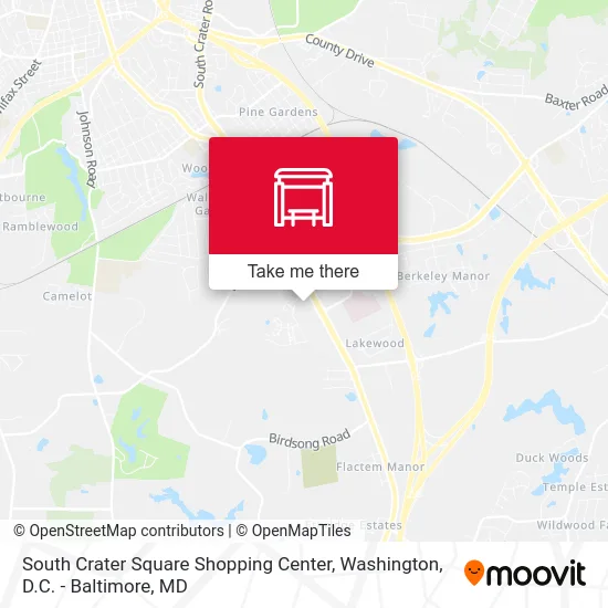 South Crater Square Shopping Center map