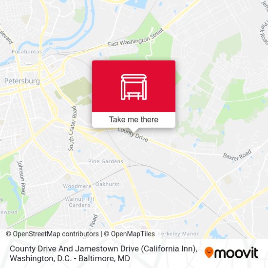 County Drive And Jamestown Drive (California Inn) map