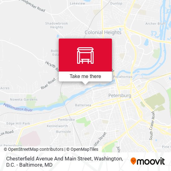 Mapa de Chesterfield Avenue And Main Street