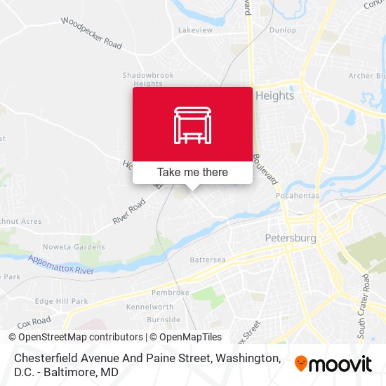 Chesterfield Avenue And Paine Street map