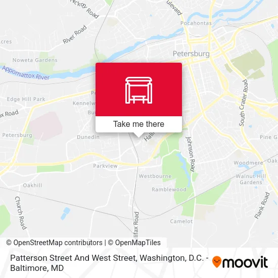 Patterson Street And West Street map