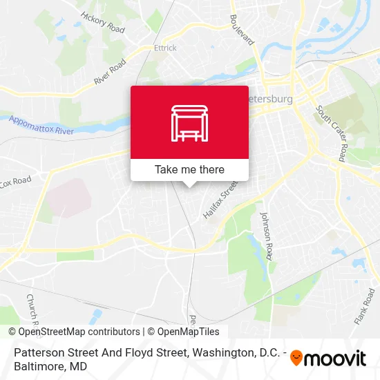 Patterson Street And Floyd Street map