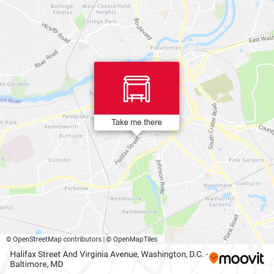 Halifax Street And Virginia Avenue map