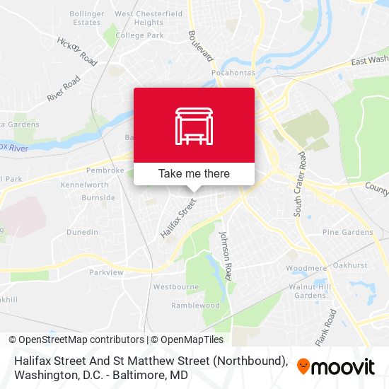 Halifax Street And St Matthew Street (Northbound) map
