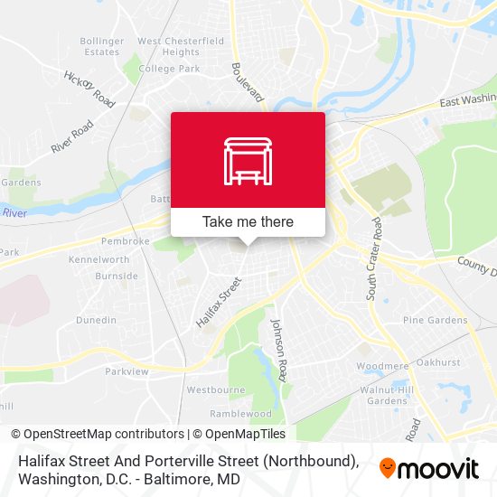 Halifax Street And Porterville Street (Northbound) map