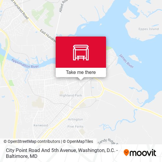 City Point Road And 5th Avenue map