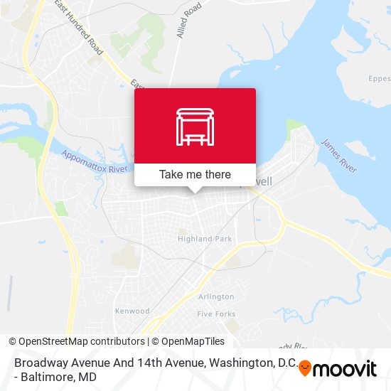 Mapa de Broadway Avenue And 14th Avenue