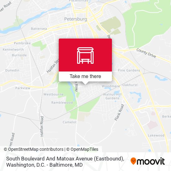 South Boulevard And Matoax Avenue (Eastbound) map