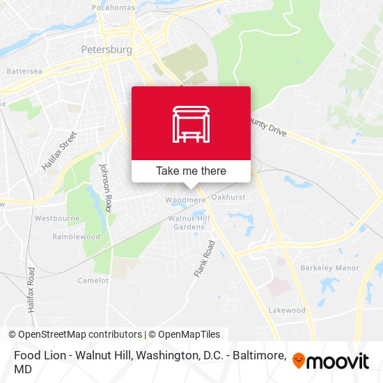 Food Lion - Walnut Hill map
