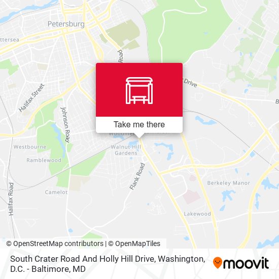 South Crater Road And Holly Hill Drive map