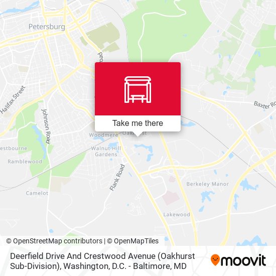 Deerfield Drive And Crestwood Avenue (Oakhurst Sub-Division) map