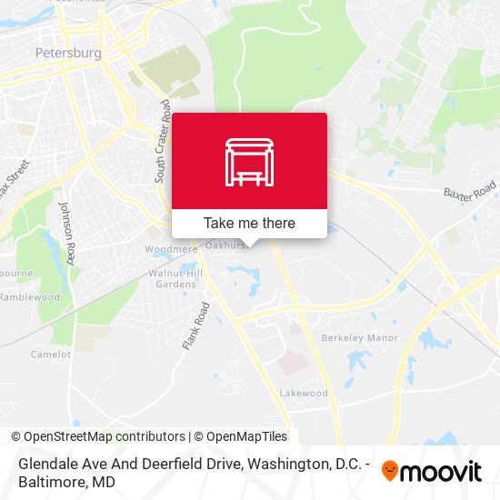 Glendale Ave And Deerfield Drive map