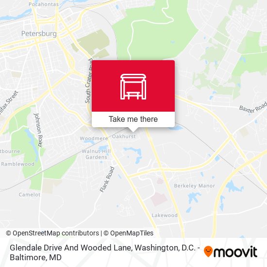 Glendale Drive And Wooded Lane map