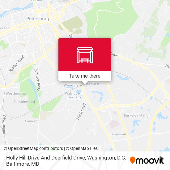 Holly Hill Drive And Deerfield Drive map