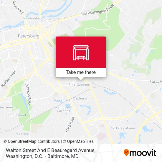 Mapa de Walton Street And E Beauregard Avenue