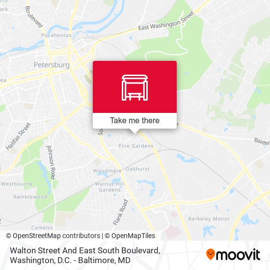 Mapa de Walton Street And East South Boulevard