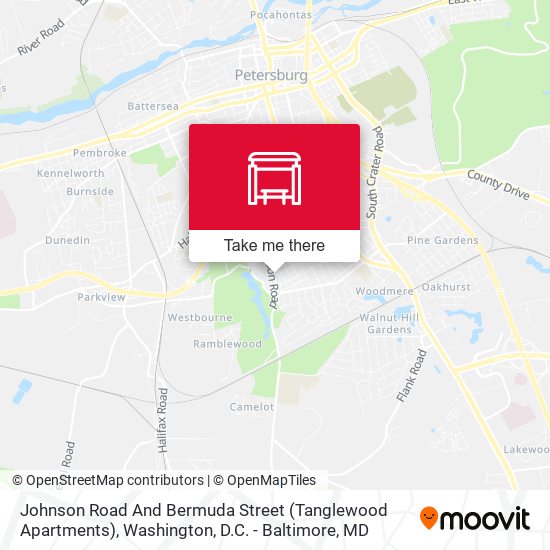 Johnson Road And Bermuda Street (Tanglewood Apartments) map