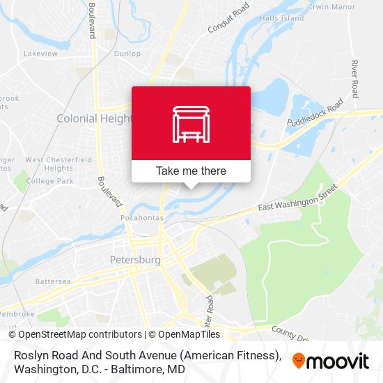 Mapa de Roslyn Road And South Avenue (American Fitness)