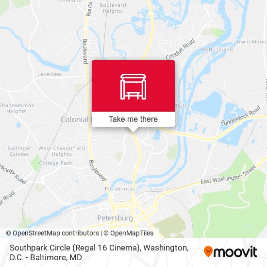 Southpark Circle (Regal 16 Cinema) map