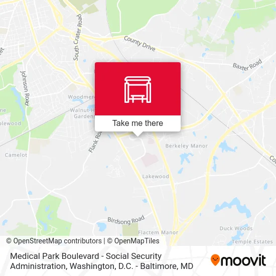 Medical Park Boulevard - Social Security Administration map