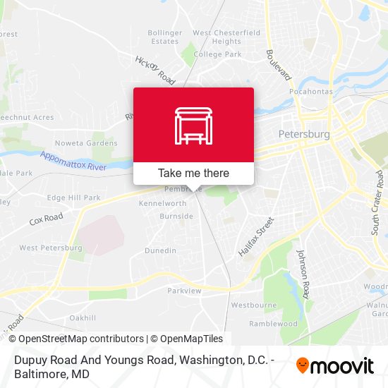 Dupuy Road And Youngs Road map