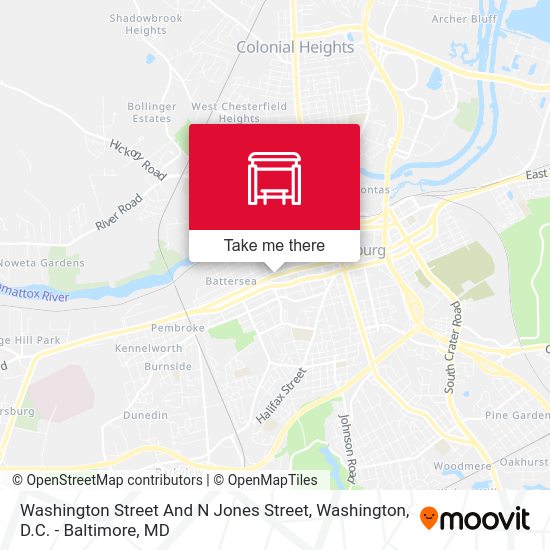 Mapa de Washington Street And N Jones Street