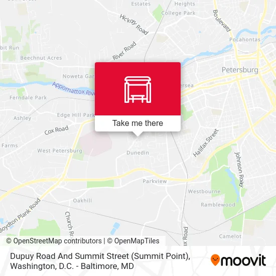 Dupuy Road And Summit Street (Summit Point) map