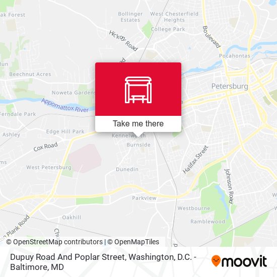 Mapa de Dupuy Road And Poplar Street