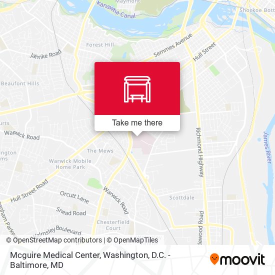 Mapa de Mcguire Medical Center