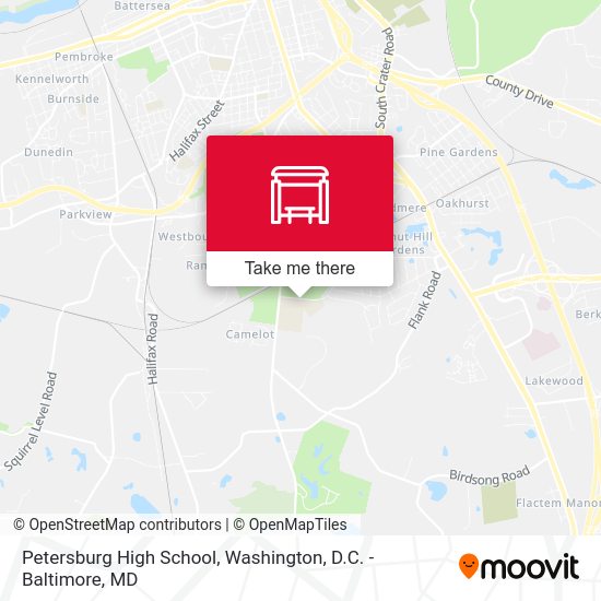 Mapa de Petersburg High School