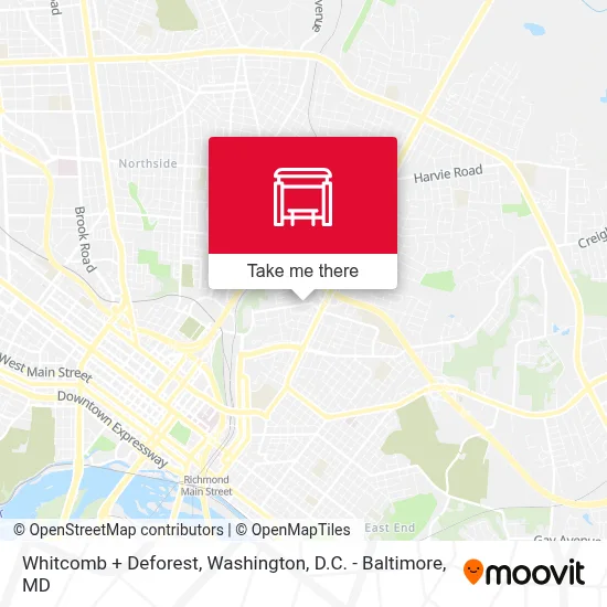 Whitcomb + Deforest map