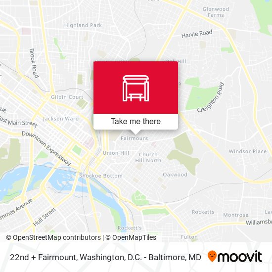 22nd + Fairmount map