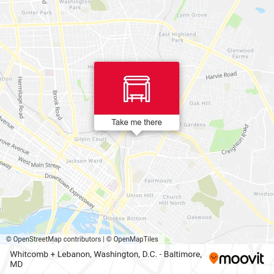 Whitcomb + Lebanon map