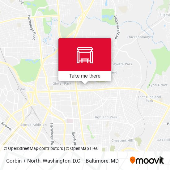 Corbin + North map