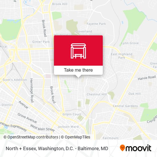 North + Essex map