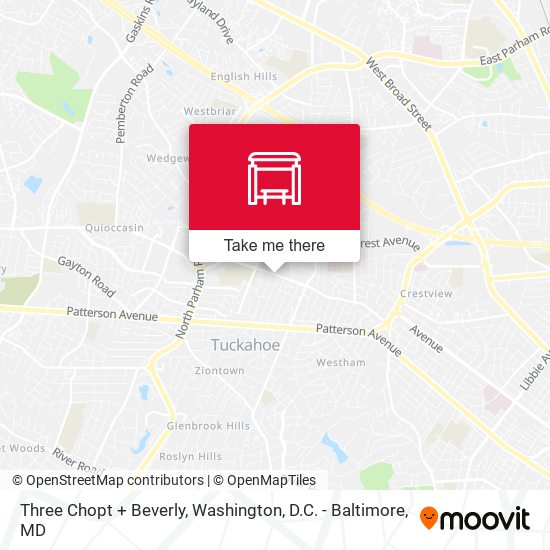 Mapa de Three Chopt + Beverly