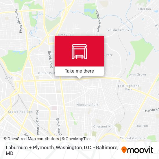 Laburnum + Plymouth map