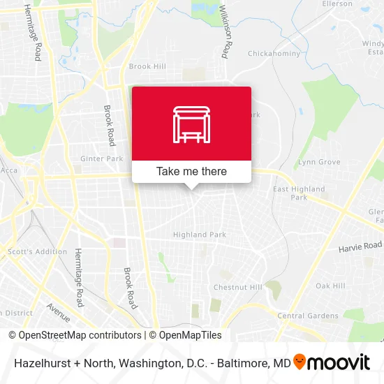 Hazelhurst + North map