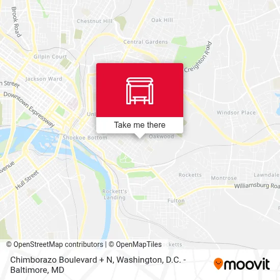 Chimborazo Boulevard + N map