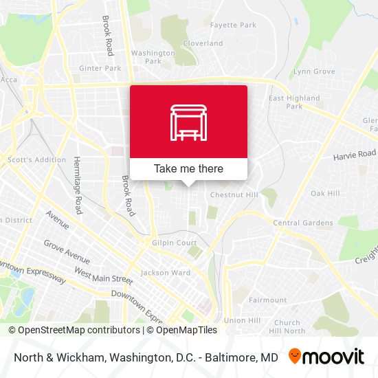 North & Wickham map